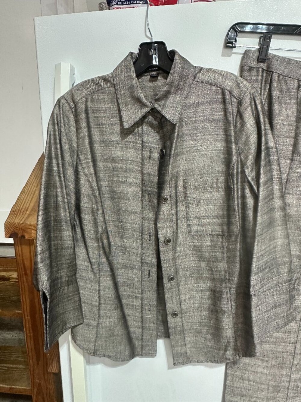 Linda Allard Ellen Tracy Charcoal Pant Suit